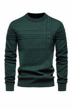 Striped Cotton Crewneck Sweater