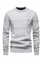 Striped Cotton Crewneck Sweater