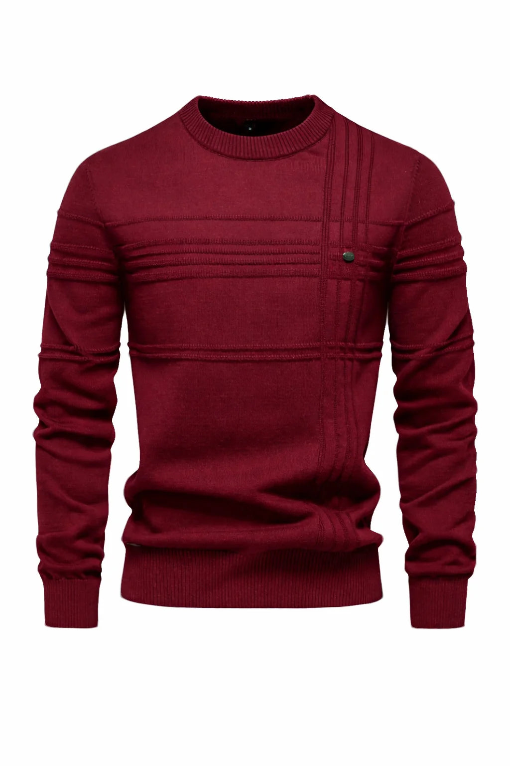 Striped Cotton Crewneck Sweater