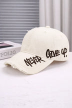 Embroidered Denim Baseball Cap