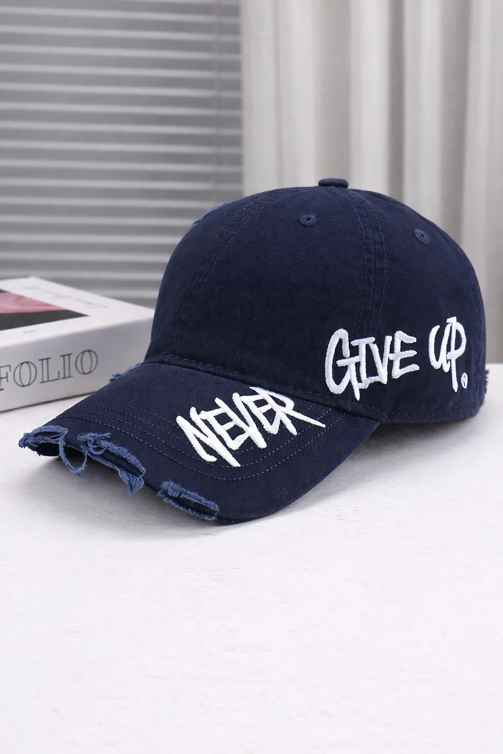 Embroidered Denim Baseball Cap