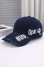 Embroidered Denim Baseball Cap