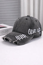 Embroidered Denim Baseball Cap