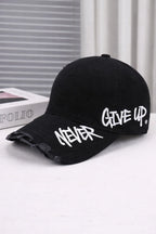 Embroidered Denim Baseball Cap