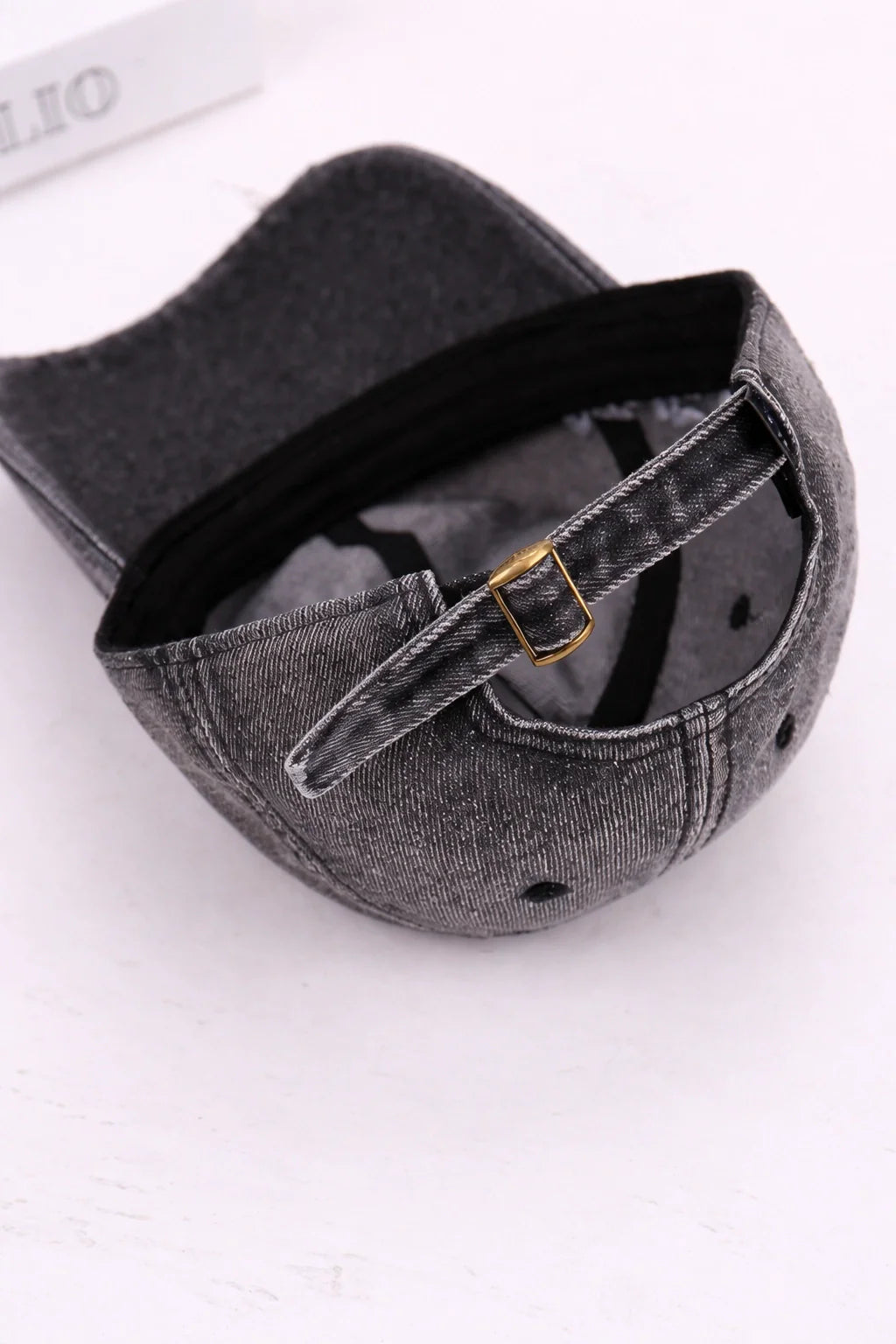 Embroidered Denim Baseball Cap