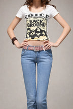 Vintage Star Rivet Leather Belt