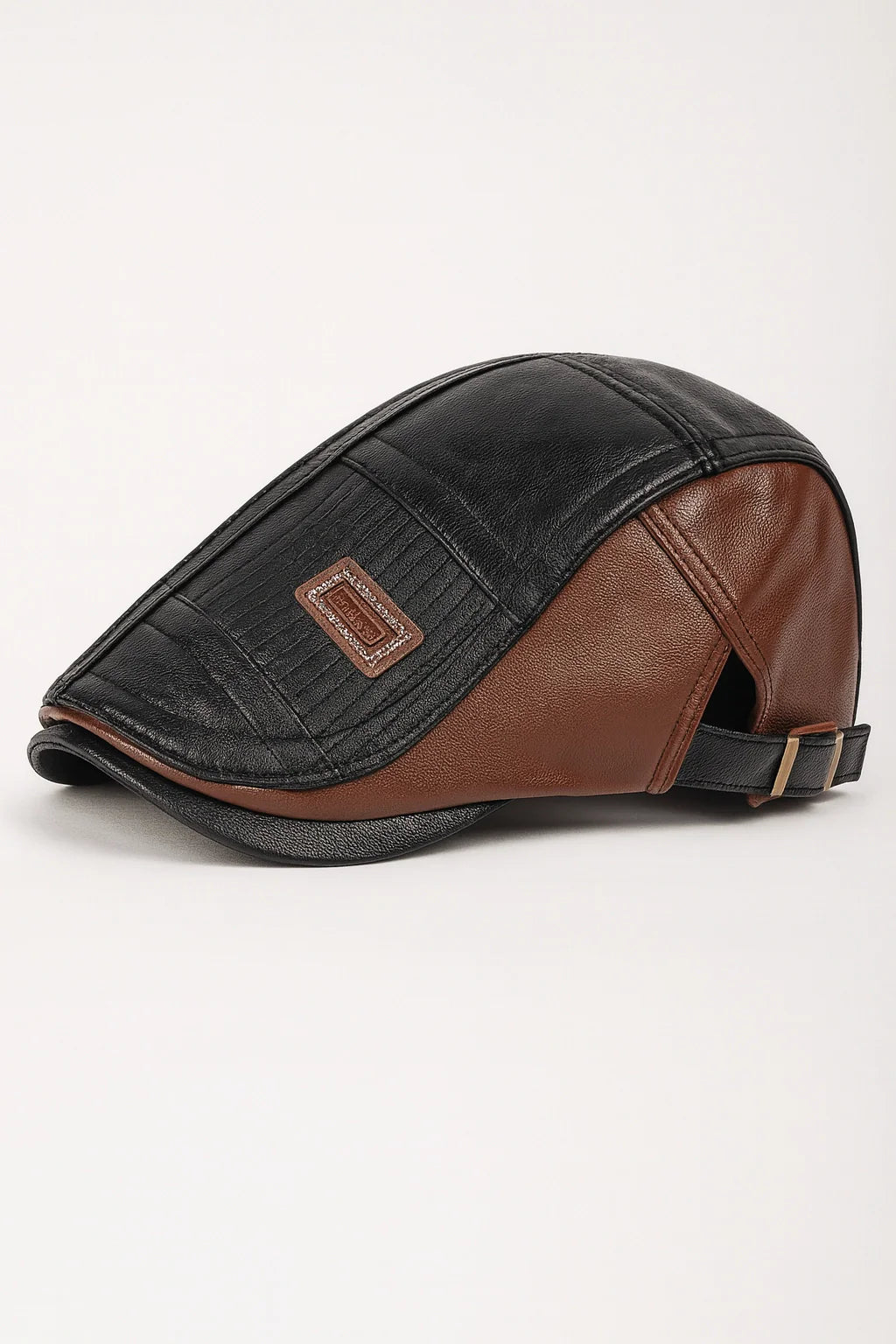 Men’s Leather Newsboy Cap