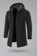 Fleece Padded Hooded Cardigan