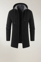 Fleece Padded Hooded Cardigan