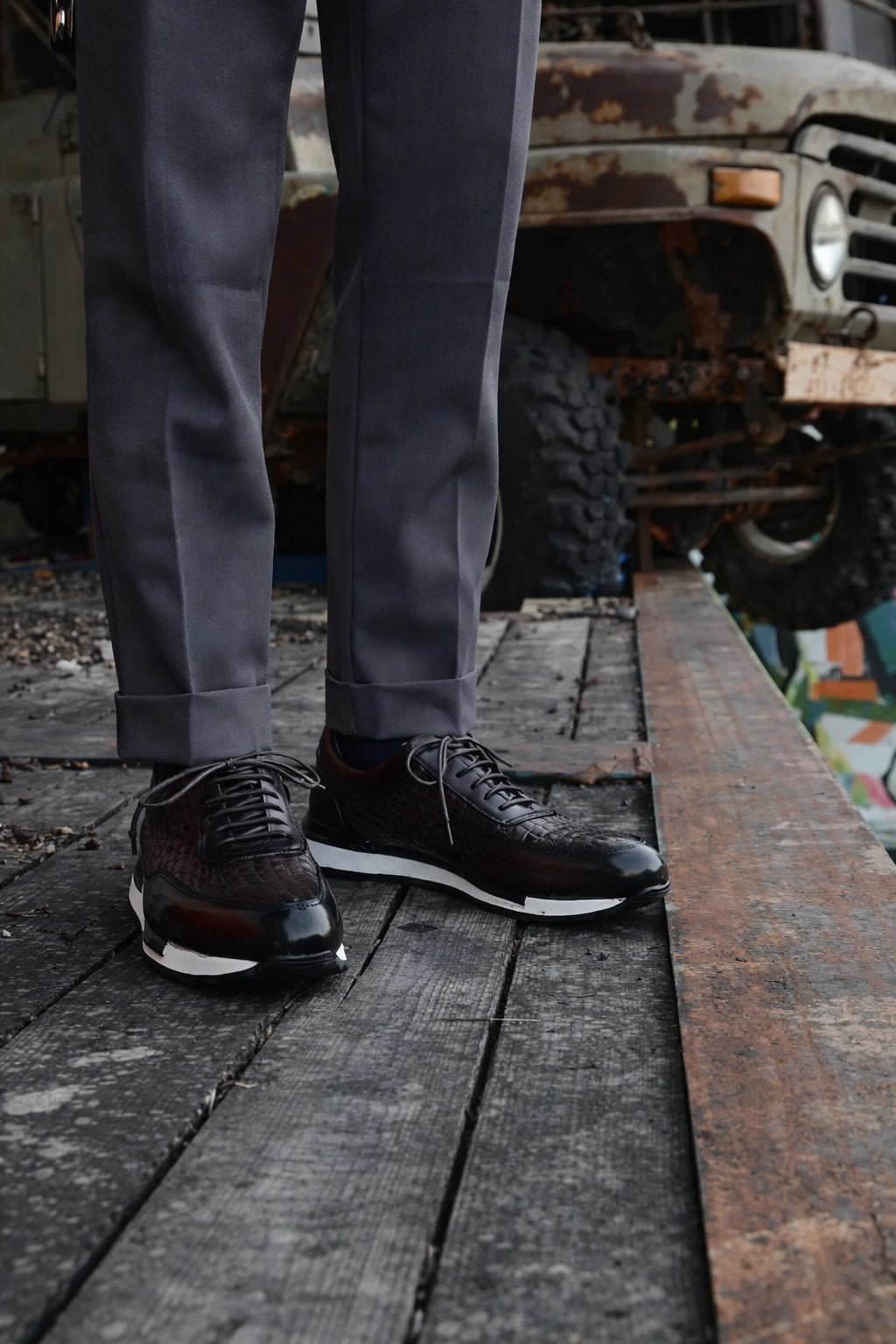 Regent Plaid Sneakers