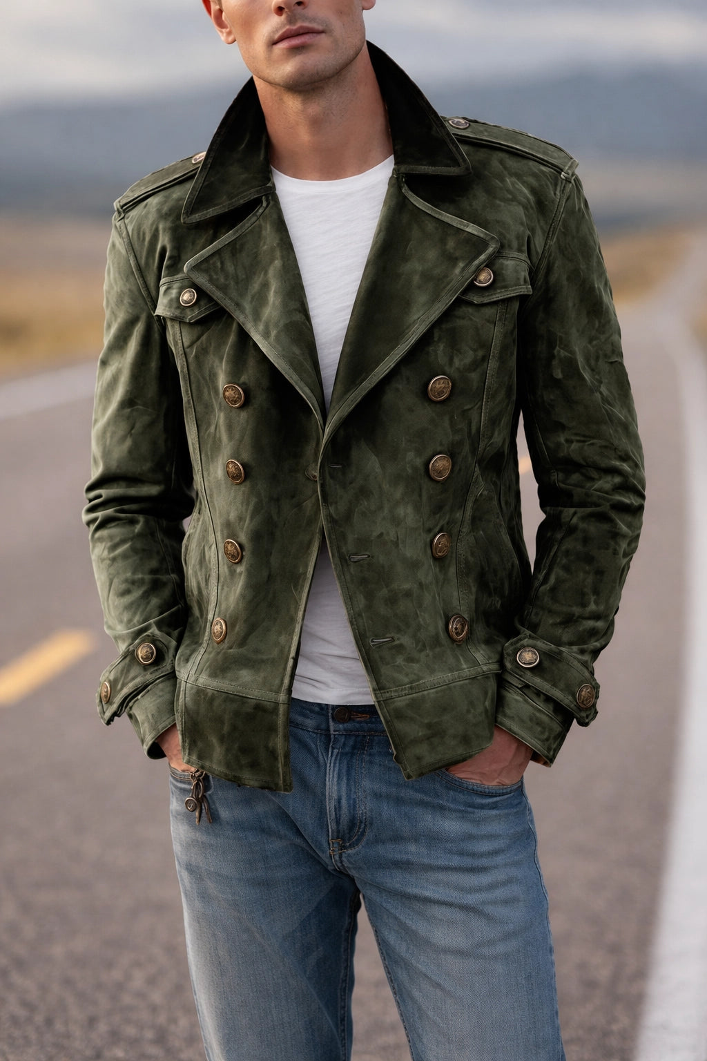 FrostEdge Wildlederblazer