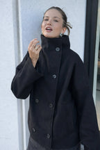 Alven Cropped Lapel Coat