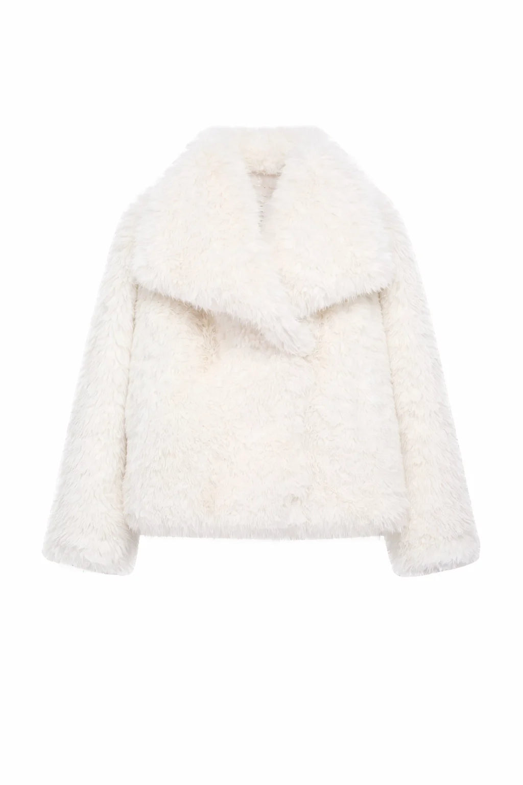 Cropped Faux Fur Jacket