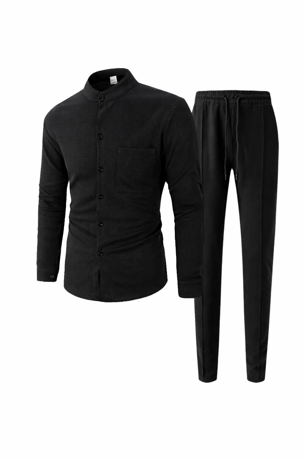 Waffle Knit Casual Suit