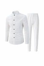 Waffle Knit Casual Suit