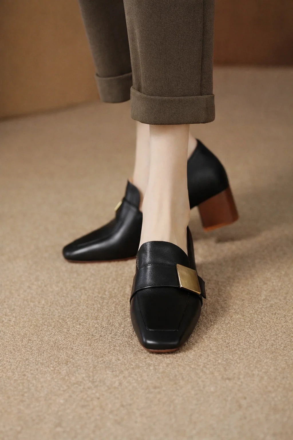 Thick Heel Mary Jean Shoes