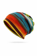 Rainbow Striped Knit Beanie