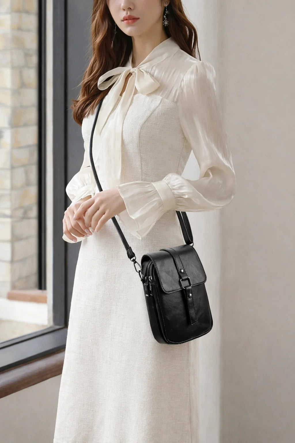 Crossbody Bucket Bag