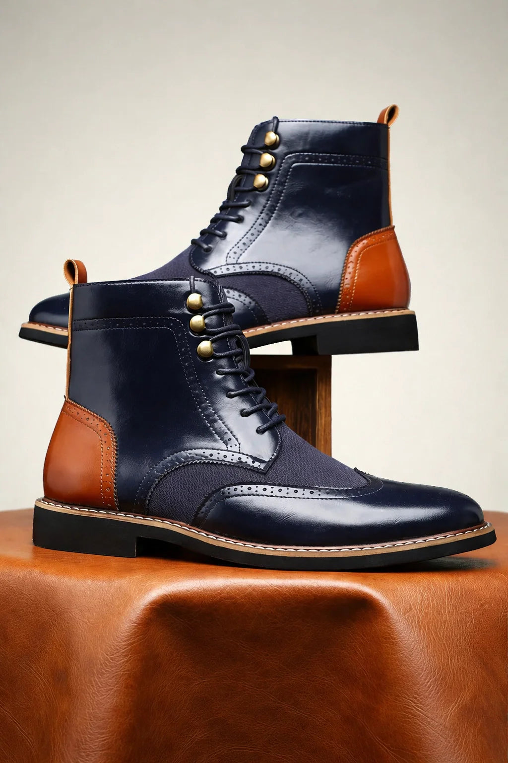British Brogue Ankle Boots