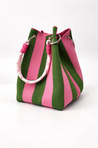 Retro Knit Bucket Handbag