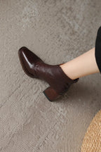 Square Head V Notch Heels