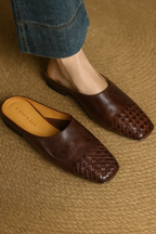 Helma Genuine Leather Mules