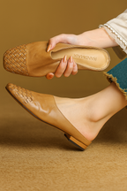 Helma Genuine Leather Mules