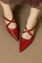 Leather Mules Strap Elegance