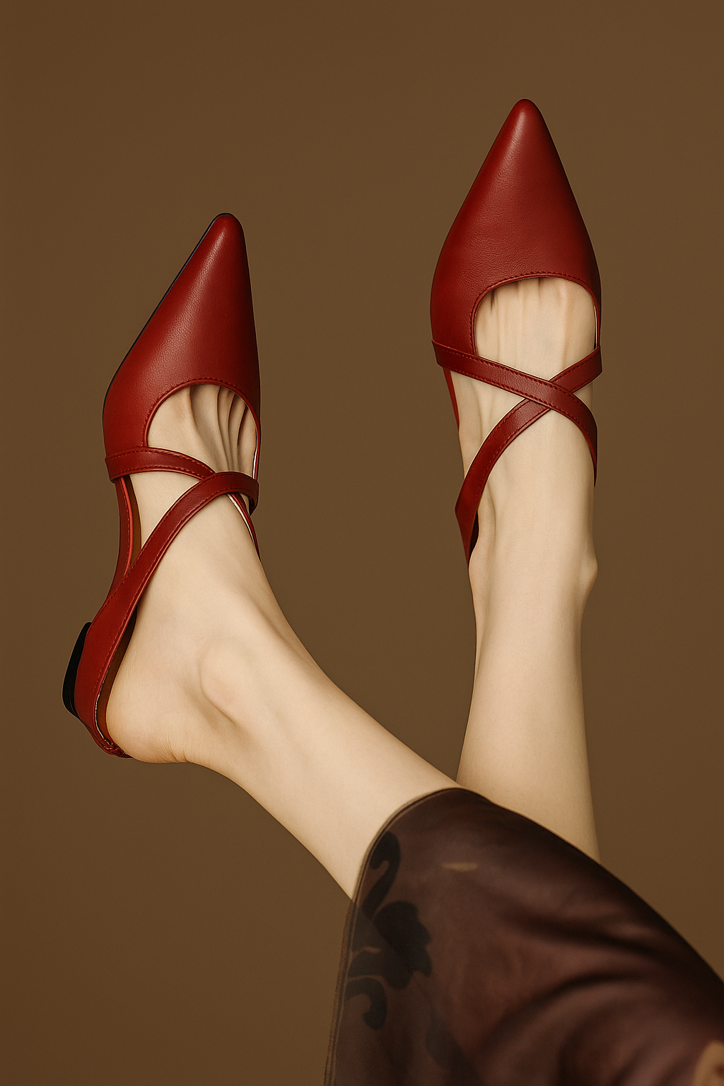 Leather Mules Strap Elegance