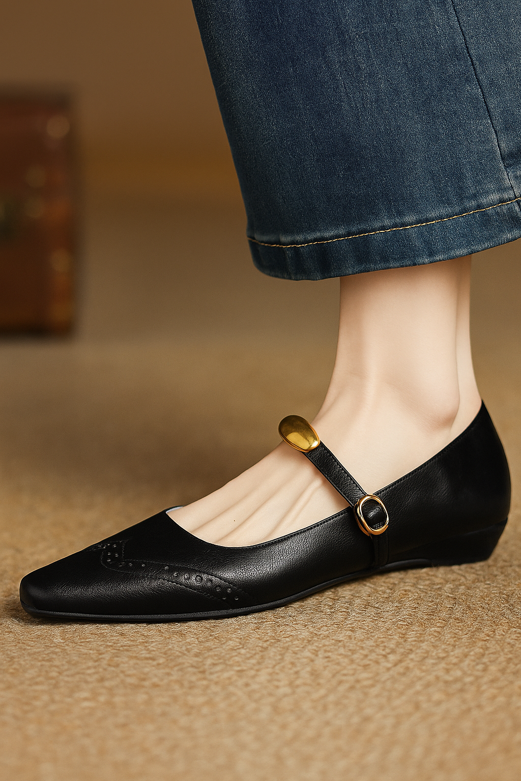 Riana Genuine Leather Heels