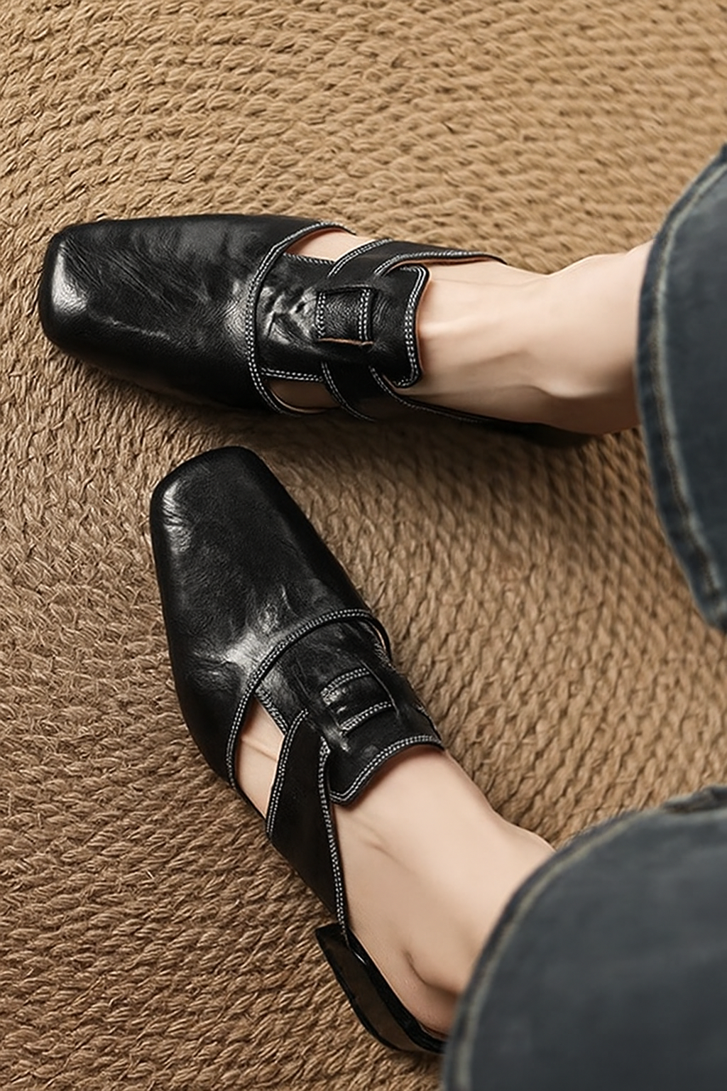 Andie Genuine Leather Mules