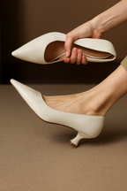 Elar Genuine Leather Heels