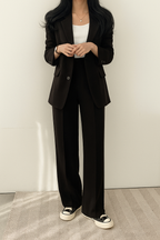 Wide-Leg Suit Jacket