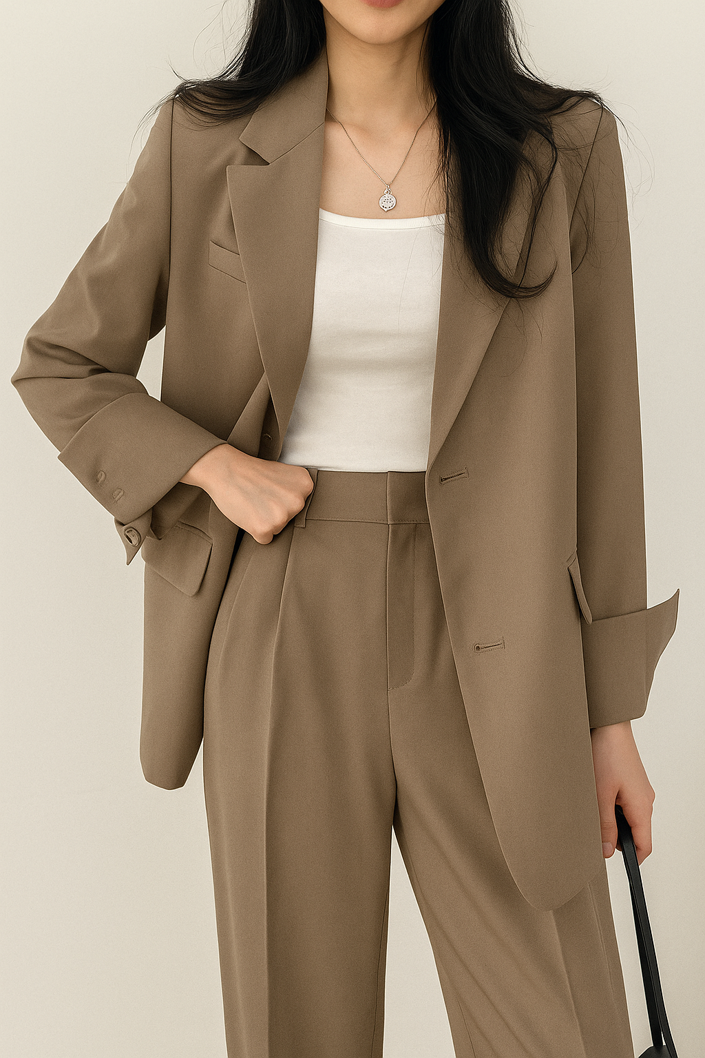 Wide-Leg Suit Jacket