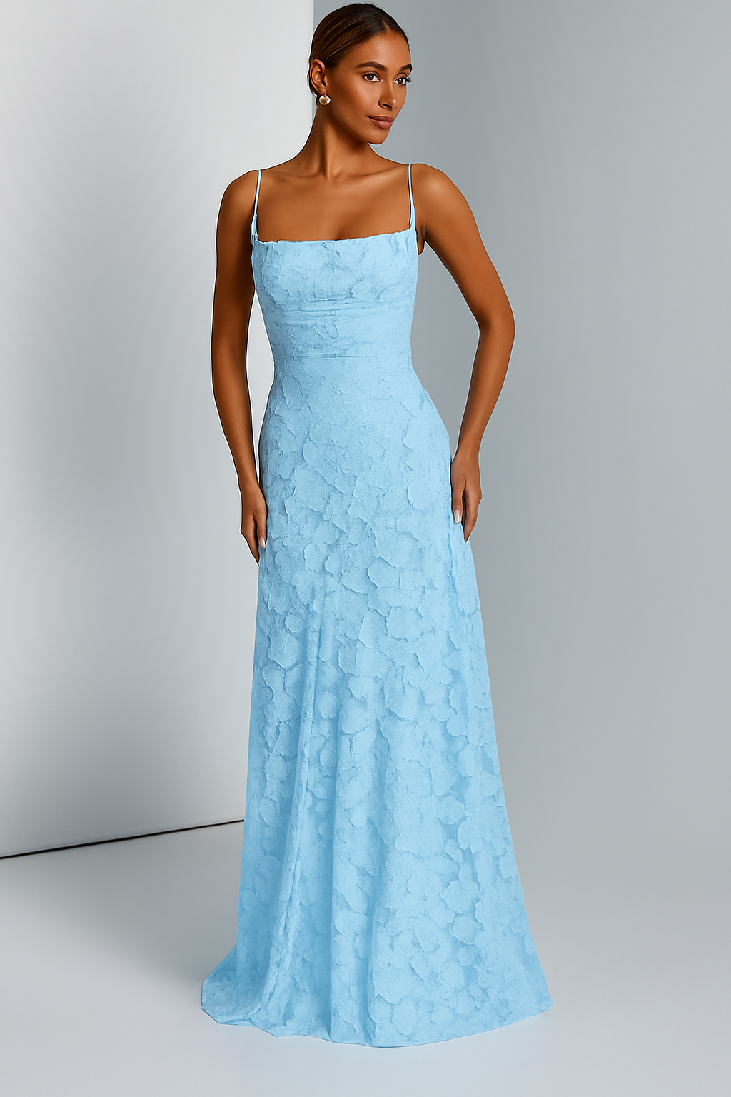 Backless Lace Up Maxi