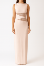 Lace Patchwork Backless Bodycon Dress