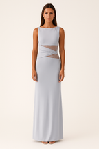 Lace Patchwork Backless Bodycon Dress