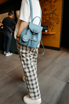 Panelled Leather Backpack