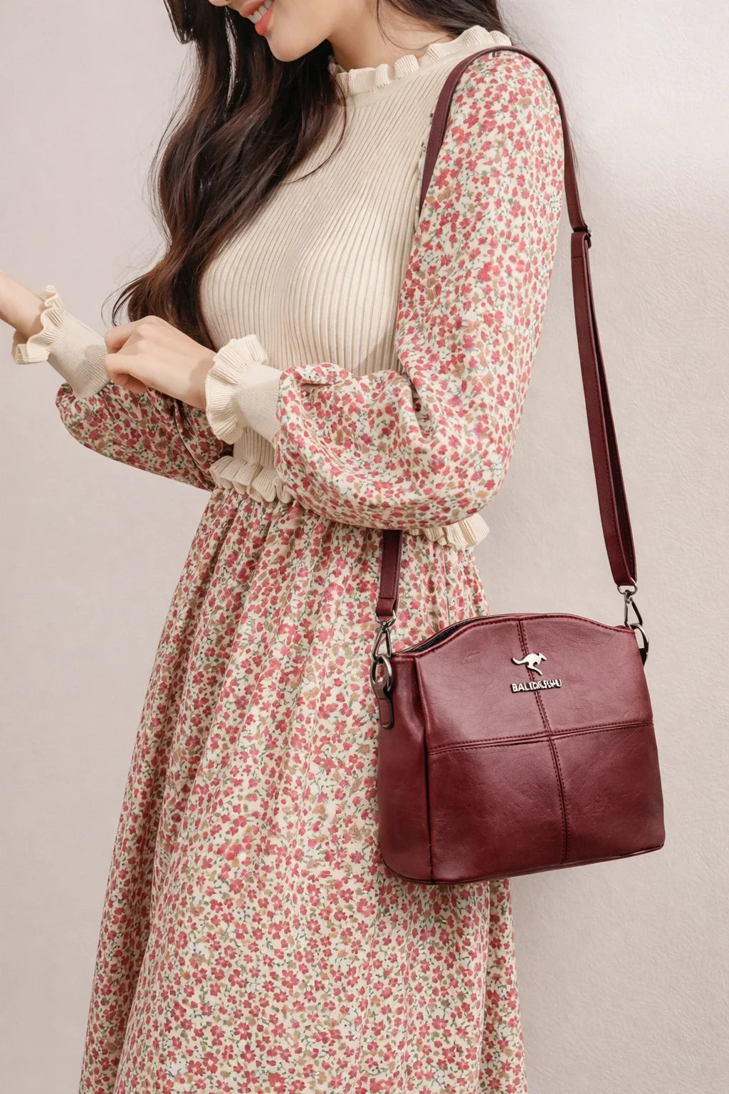 Leather Crossbody Shoulder Bag