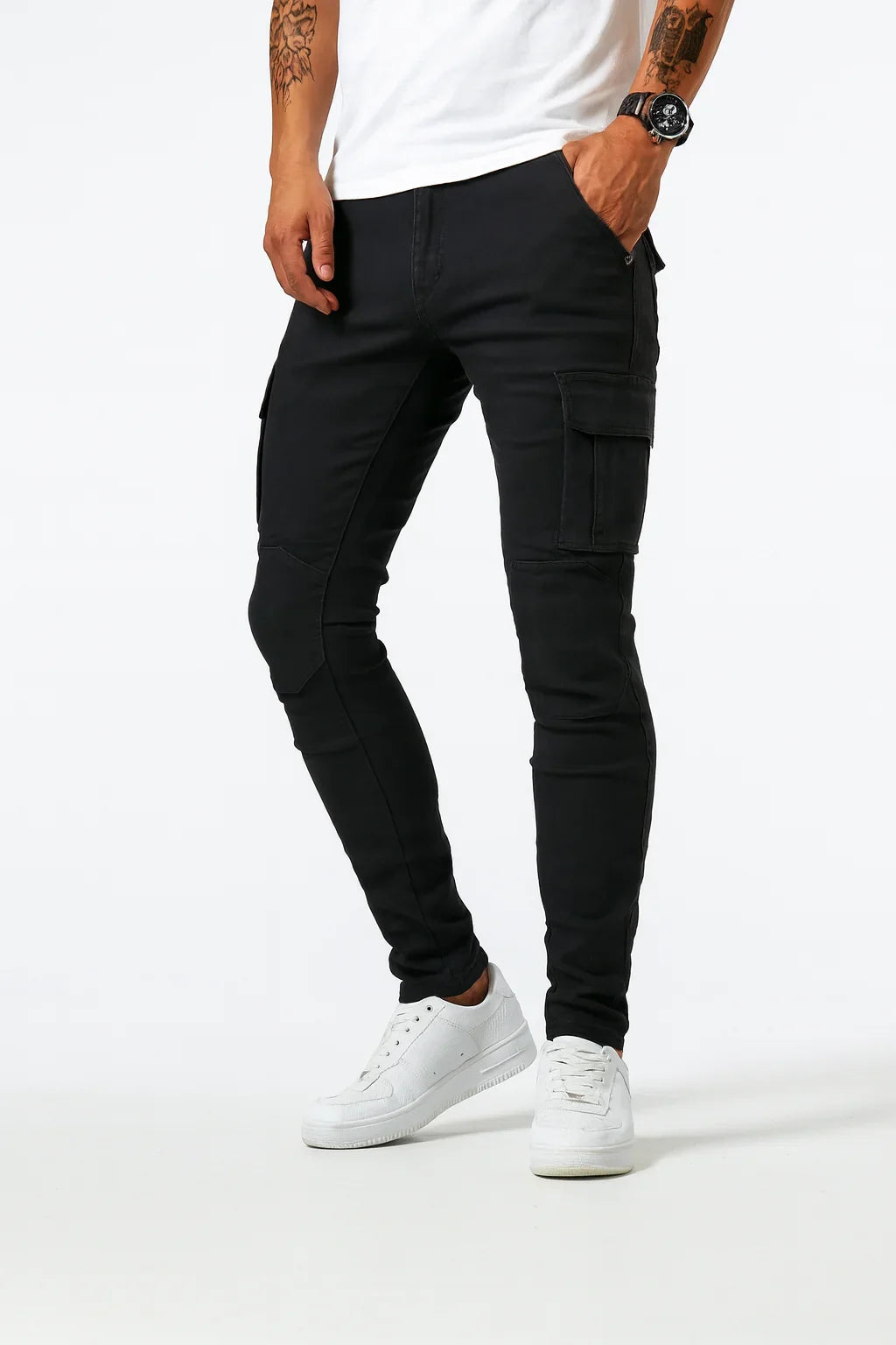 Cargo Denim Jogger Jeans