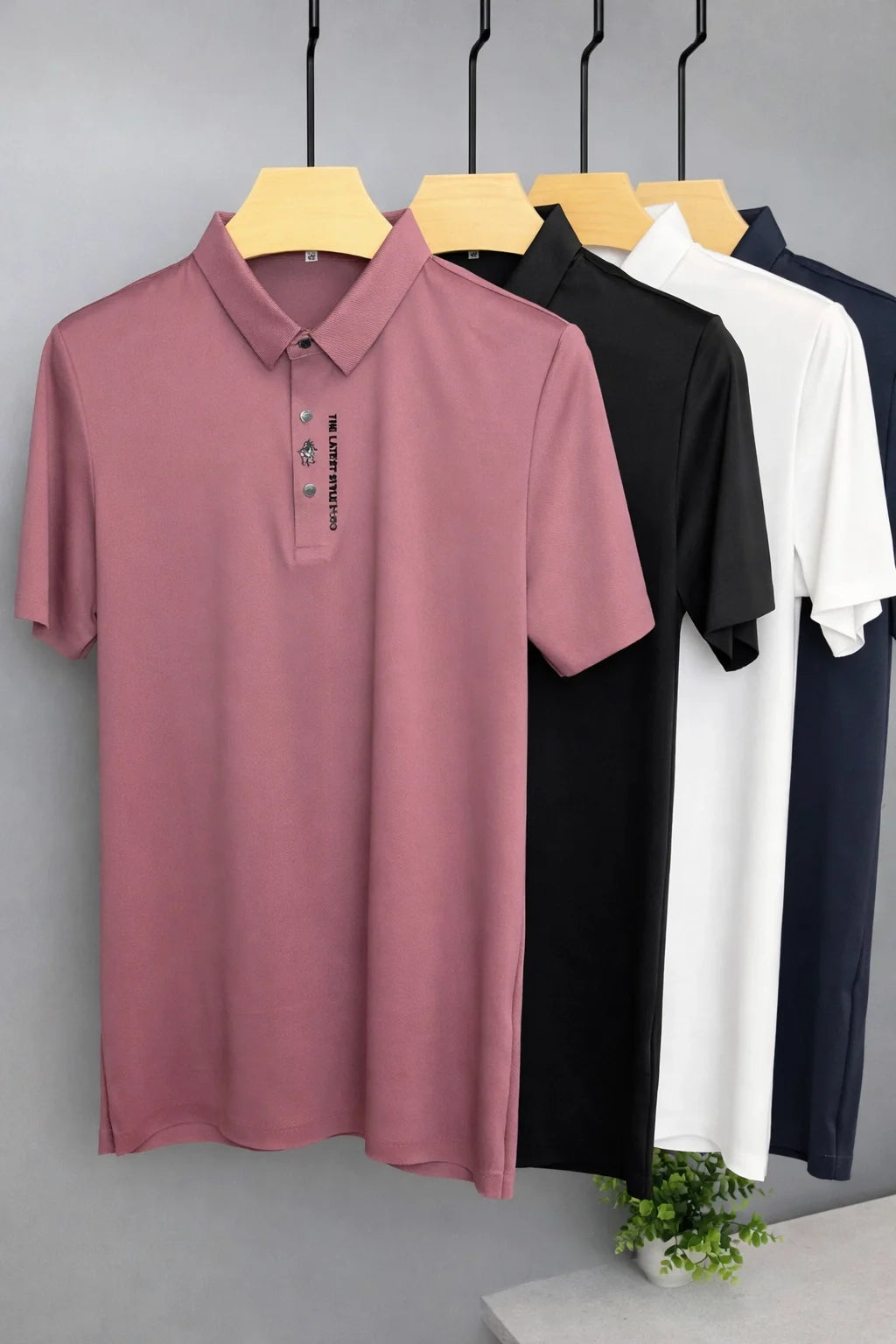 Silk Cotton Polo Shirt
