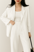 Wide-Leg Suit Jacket