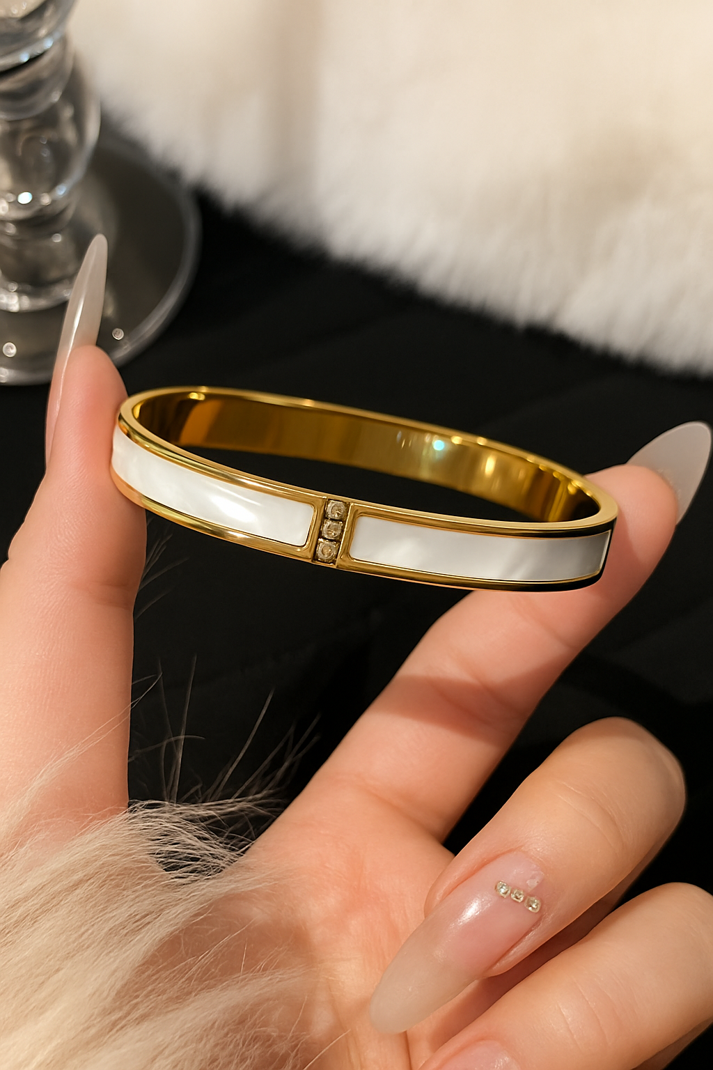 Titanium Gold & Silver Bracelet