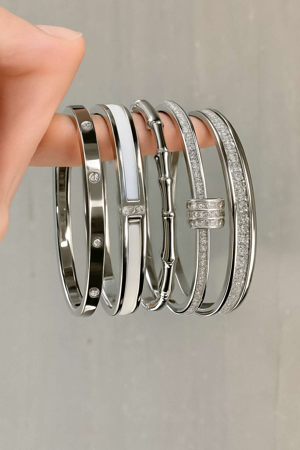 Titanium Gold & Silver Bracelet