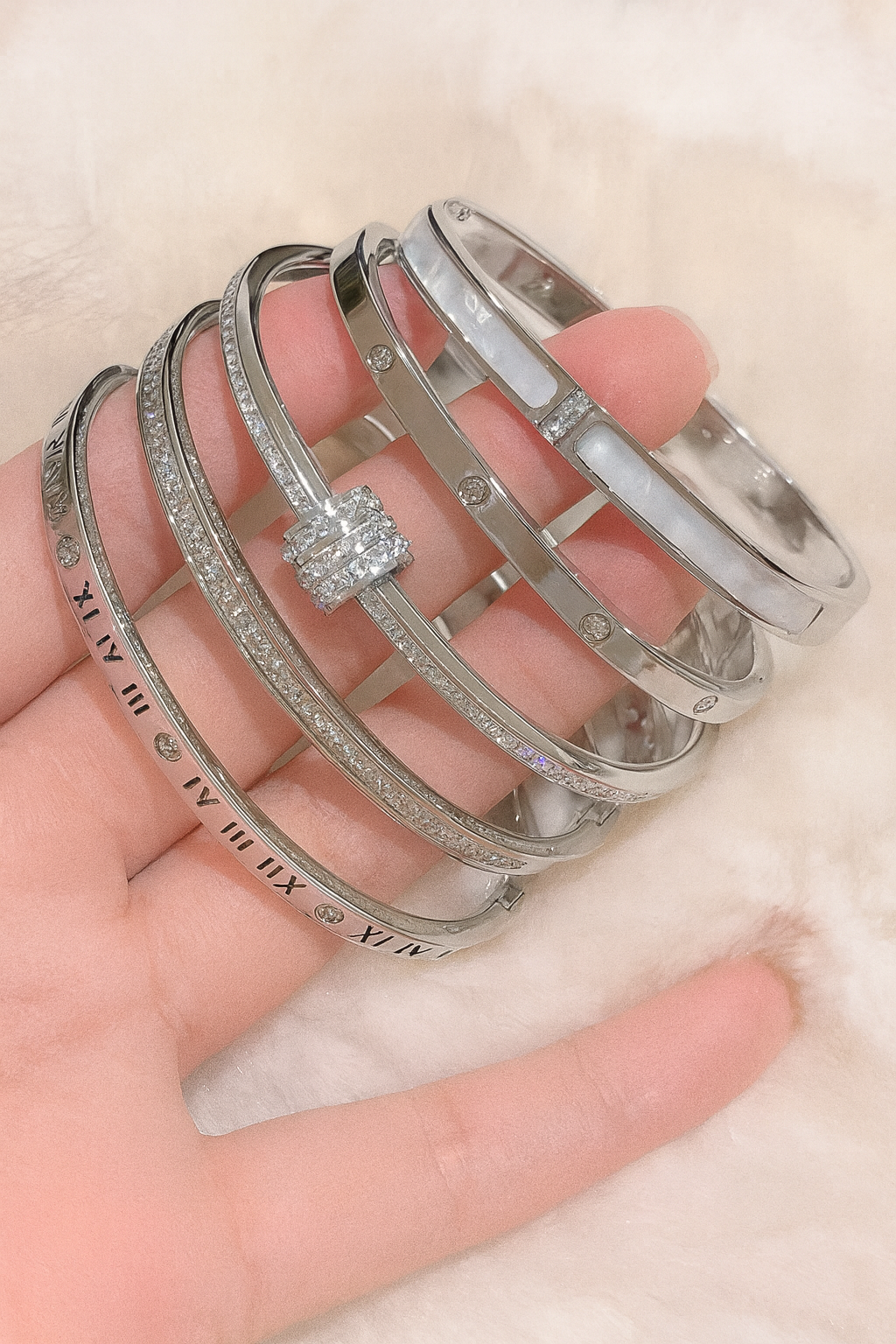 Titanium Gold & Silver Bracelet