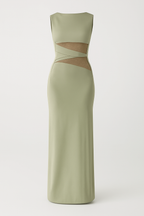 Lace Patchwork Backless Bodycon Dress