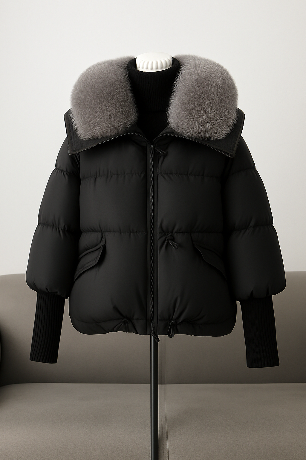 Short Lapel Winter Cotton Jacket