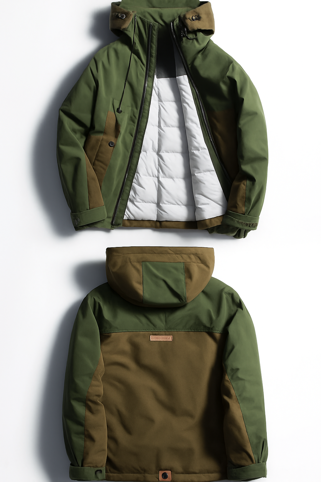 Double Zipper Down Jacket