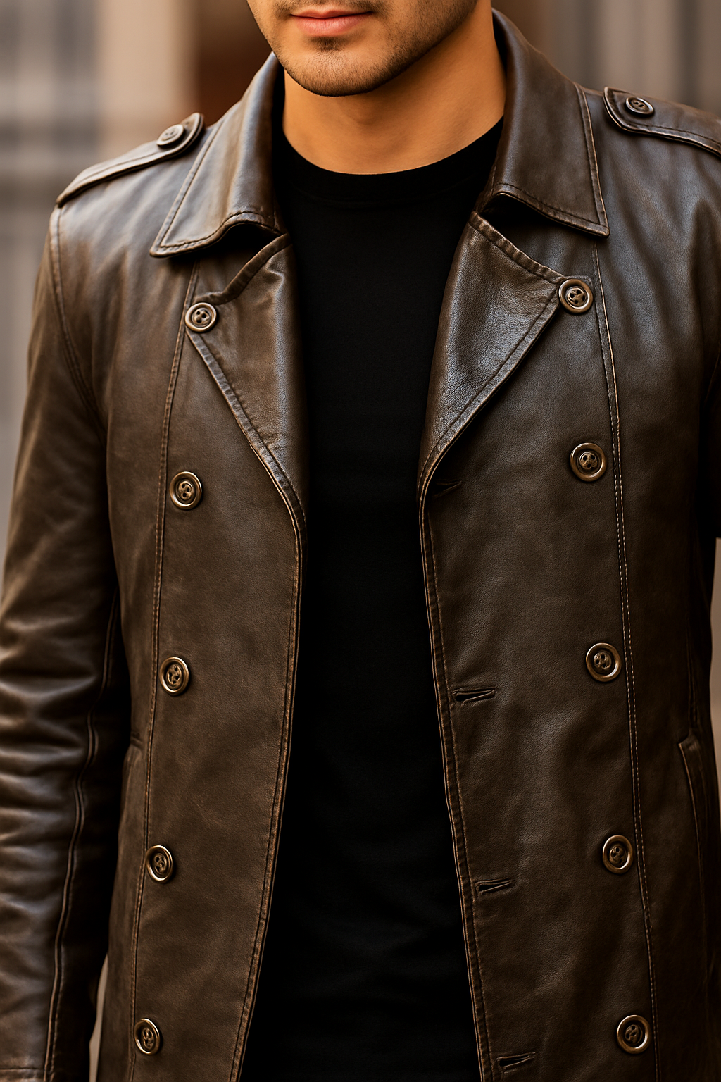 Men’s Double Breasted Short Coat