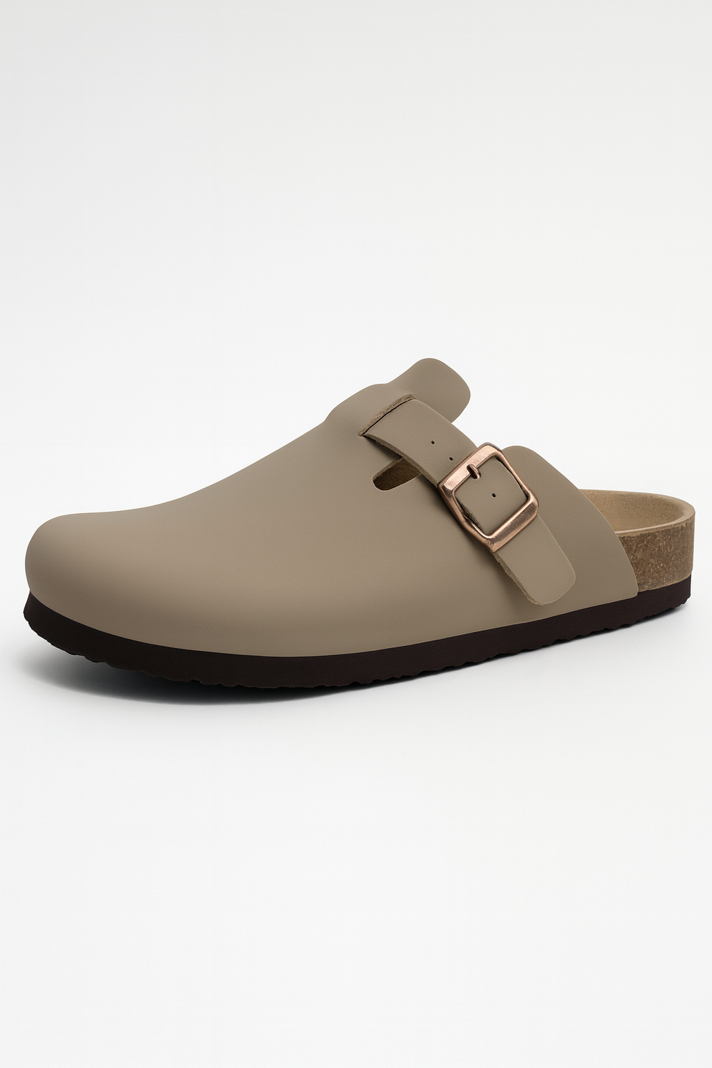 Suede Cork-Insole Mules